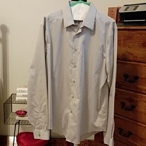 Calvin Klein Light Gray Dress Shirt